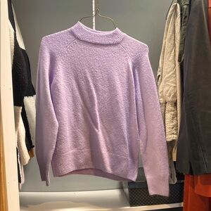 Vince Camuto Purple Cowl Neck Sweater Knit Relaxed Fit